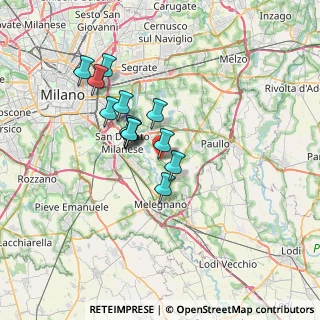 Mappa Via Risorgimento, 20060 Mediglia MI, Italia (5.48538)