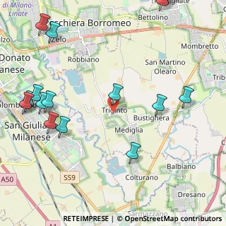 Mappa Via Risorgimento, 20060 Mediglia MI, Italia (2.87867)