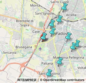 Mappa Via Monte Lungo, 35141 Padova PD, Italia (1.95364)