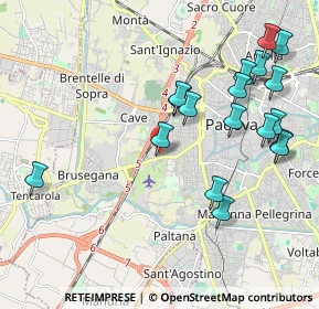 Mappa Via Monte Lungo, 35141 Padova PD, Italia (2.23444)