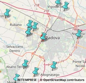 Mappa Via Monte Lungo, 35141 Padova PD, Italia (5.17077)