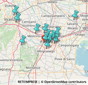 Mappa Via Monte Lungo, 35141 Padova PD, Italia (10.71286)