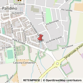 Mappa Via Don Giovanni Minzoni, 12, 26025 Pandino, Cremona (Lombardia)