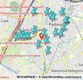 Mappa Via Ezzelino il Balbo, 35141 Padova PD, Italia (0.882)