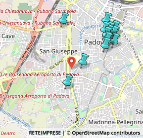 Mappa Via Ezzelino il Balbo, 35141 Padova PD, Italia (1.1)