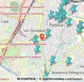 Mappa Via Ezzelino il Balbo, 35141 Padova PD, Italia (1.341)