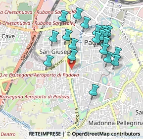Mappa Via Ezzelino il Balbo, 35141 Padova PD, Italia (0.925)