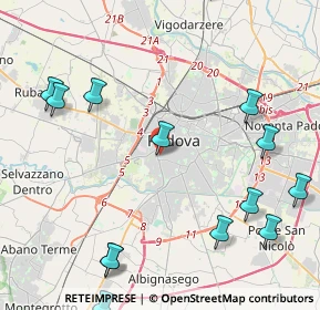 Mappa Via Ezzelino il Balbo, 35141 Padova PD, Italia (5.63643)