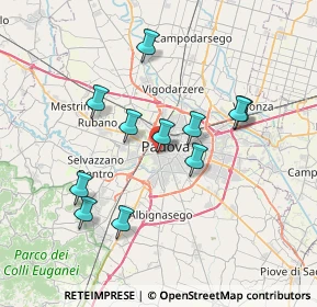 Mappa Via Ezzelino il Balbo, 35141 Padova PD, Italia (6.55545)