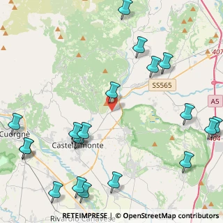 Mappa Via Bettolino, 10080 Baldissero Canavese TO, Italia (5.913)