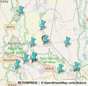 Mappa Via Baldina Della, 26017 Trescore Cremasco CR, Italia (4.42091)