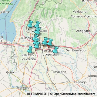 Mappa Via Forte Garofolo, 37134 Verona VR, Italia (9.84667)