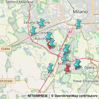Mappa Via Thomas Alva Edison, 20057 Assago MI, Italia (3.74083)