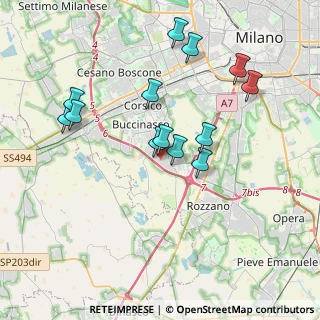 Mappa Via Thomas Alva Edison, 20057 Assago MI, Italia (3.59538)