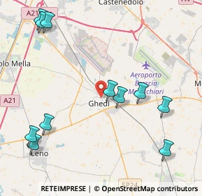 Mappa 25016 Ghedi BS, Italia (5.09273)