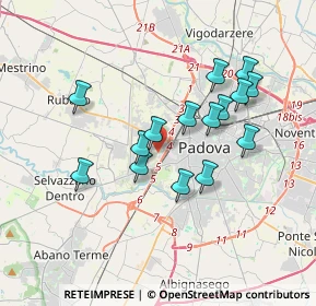 Mappa Via Pioveghetto, 35136 Padova PD, Italia (3.162)