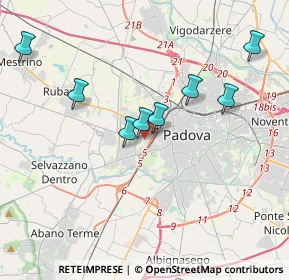 Mappa Via Pioveghetto, 35136 Padova PD, Italia (4.94182)