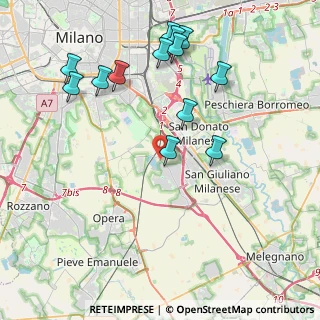 Mappa Strada Comunale Chiaravalle Tecchione, 20097 San Donato Milanese MI, Italia (4.47077)