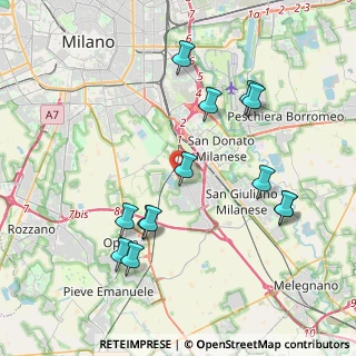 Mappa Strada Comunale Chiaravalle Tecchione, 20097 San Donato Milanese MI, Italia (4.13923)
