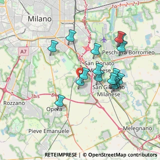 Mappa Strada Comunale Chiaravalle Tecchione, 20097 San Donato Milanese MI, Italia (3.36412)