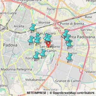 Mappa Via Giuseppe Giacosa, 35127 Padova PD, Italia (1.41583)