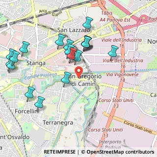 Mappa Via Giuseppe Giacosa, 35127 Padova PD, Italia (1.0805)