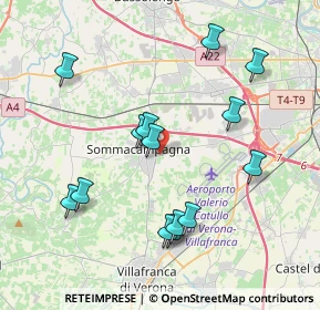 Mappa 37066 Sommacampagna VR, Italia (3.96786)