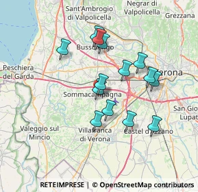 Mappa 37066 Sommacampagna VR, Italia (6.04071)