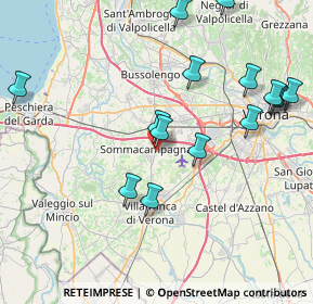 Mappa 37066 Sommacampagna VR, Italia (8.984)