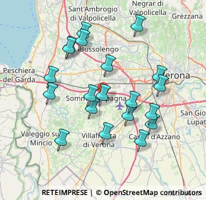 Mappa 37066 Sommacampagna VR, Italia (7.0455)