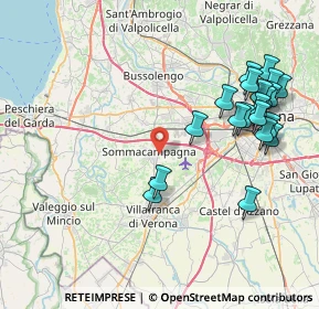 Mappa 37066 Sommacampagna VR, Italia (9.0455)