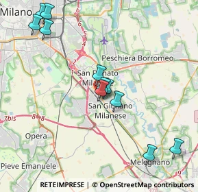 Mappa Via Pinciroli, 20098 San Giuliano Milanese MI, Italia (4.13091)