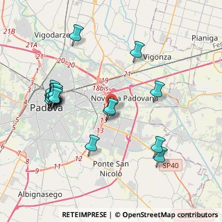 Mappa Via Panà, 35127 Padova PD, Italia (4.30263)