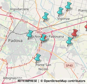 Mappa Via Panà, 35127 Padova PD, Italia (5.69154)