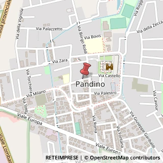 Mappa Via Milano,  34, 26025 Pandino, Cremona (Lombardia)