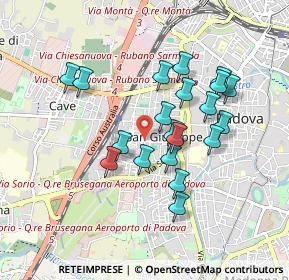 Mappa Via Curtatone e Montanara, 35141 Padova PD, Italia (0.7915)