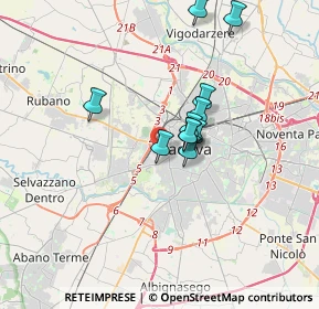 Mappa Via Curtatone e Montanara, 35141 Padova PD, Italia (2.58182)