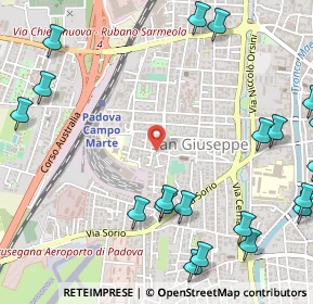 Mappa Via Curtatone e Montanara, 35141 Padova PD, Italia (0.77)