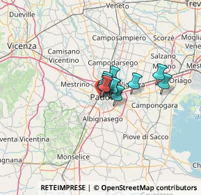 Mappa Via Curtatone e Montanara, 35141 Padova PD, Italia (5.66091)