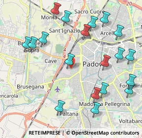 Mappa Via Curtatone e Montanara, 35141 Padova PD, Italia (2.45158)