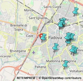 Mappa Via Curtatone e Montanara, 35141 Padova PD, Italia (2.38071)