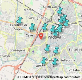 Mappa Via Curtatone e Montanara, 35141 Padova PD, Italia (1.93067)