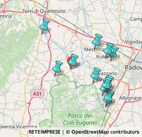 Mappa Via Sant'Antonio, 35030 Cervarese Santa Croce PD, Italia (7.76)