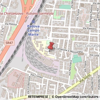 Mappa Via Divisione Folgore, 17, 35141 Padova, Padova (Veneto)
