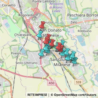 Mappa Borgolombardo, 20098 San Giuliano Milanese MI, Italia (1.14895)