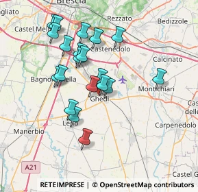 Mappa Via Carlo Alberto, 25016 Ghedi BS, Italia (6.6005)