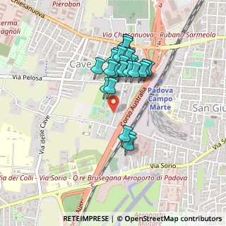 Mappa Via Andrea Naccari, 35136 Padova PD, Italia (0.36897)