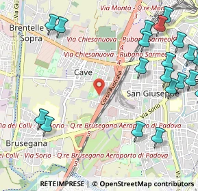Mappa Via Andrea Naccari, 35136 Padova PD, Italia (1.491)