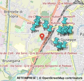 Mappa Via Andrea Naccari, 35136 Padova PD, Italia (0.834)