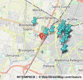 Mappa Via Andrea Naccari, 35136 Padova PD, Italia (1.985)